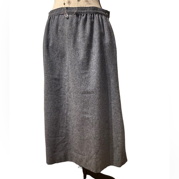 Pendleton Dresses & Skirts - 80s Pendleton Gray 100% Wool Granny Mom Skirt